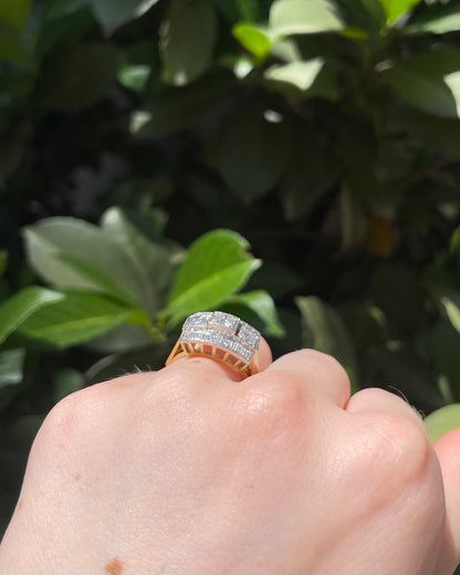 Bague Tank Diamants 1.05 carat &quot;Léontine&quot;