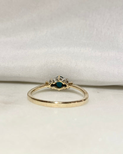 Bague Trilogie Émeraude &amp; Diamants &quot;Amelie&quot;