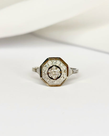 Bague Art Déco Diamant &quot;Lorie&quot;