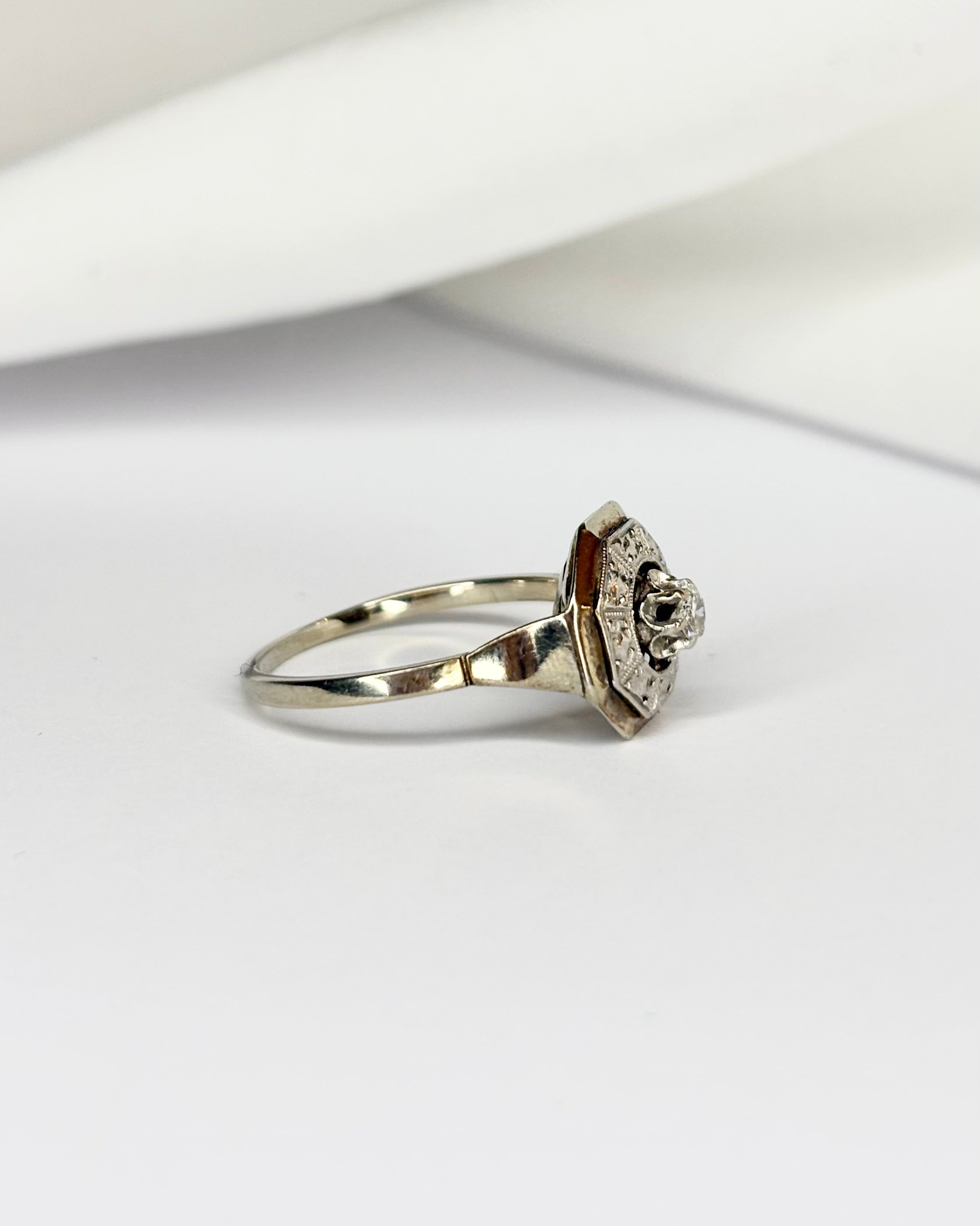 Bague Art Déco Diamant "Lorie" - Elliade Paris