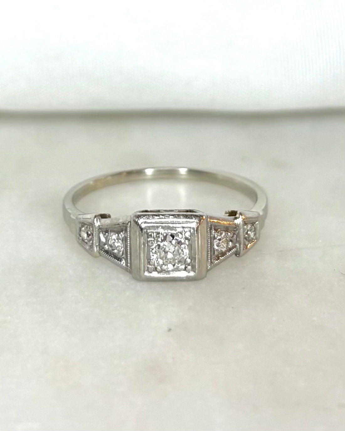 Bague Art Déco Diamants &quot;Soline&quot;