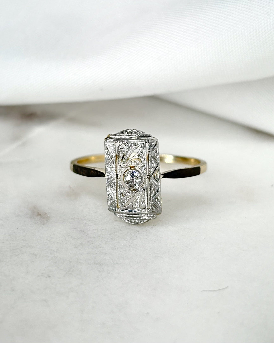 Bague Art Déco Diamant &quot;Adélie&quot;