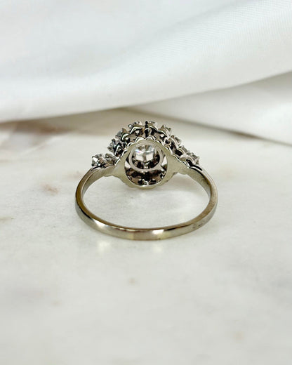 Bague Art Déco Diamants 0.85 carat &quot;Cassiopée&quot;