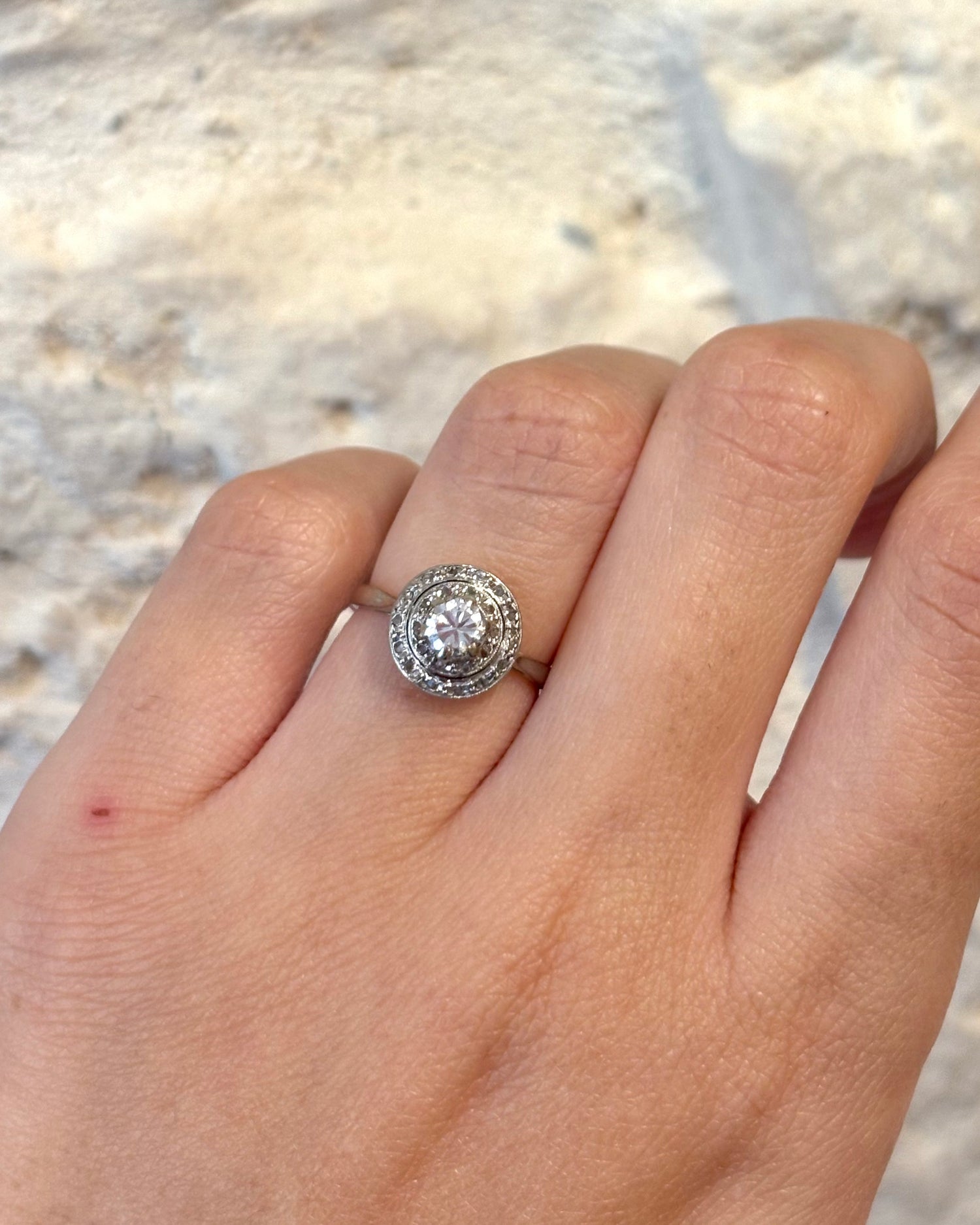 Anillo Art Déco 25 Diamantes &quot;Léna&quot;