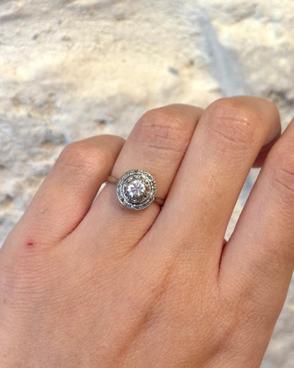 Anillo Art Déco 25 Diamantes &quot;Léna&quot;