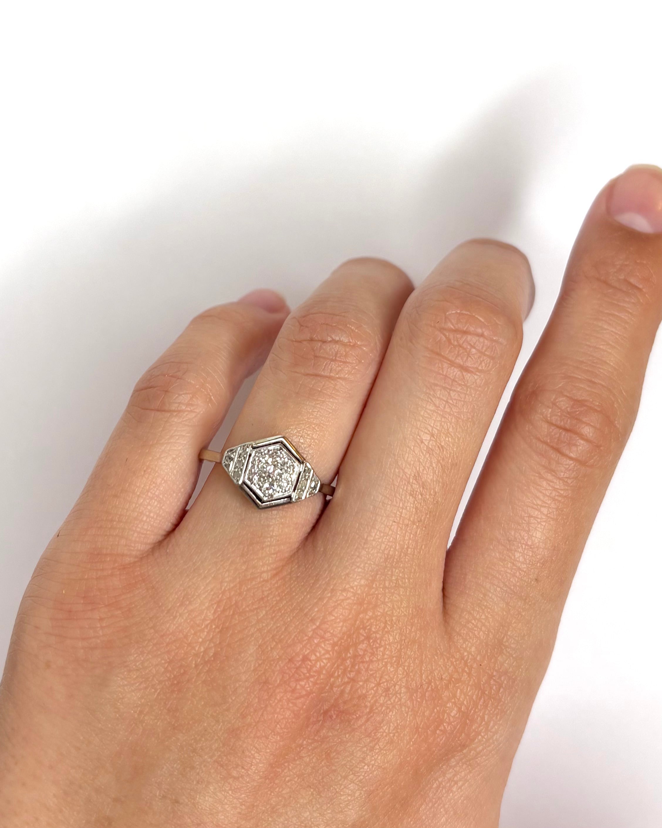 Bague Art Déco Diamants "Tonia" - Elliade Paris