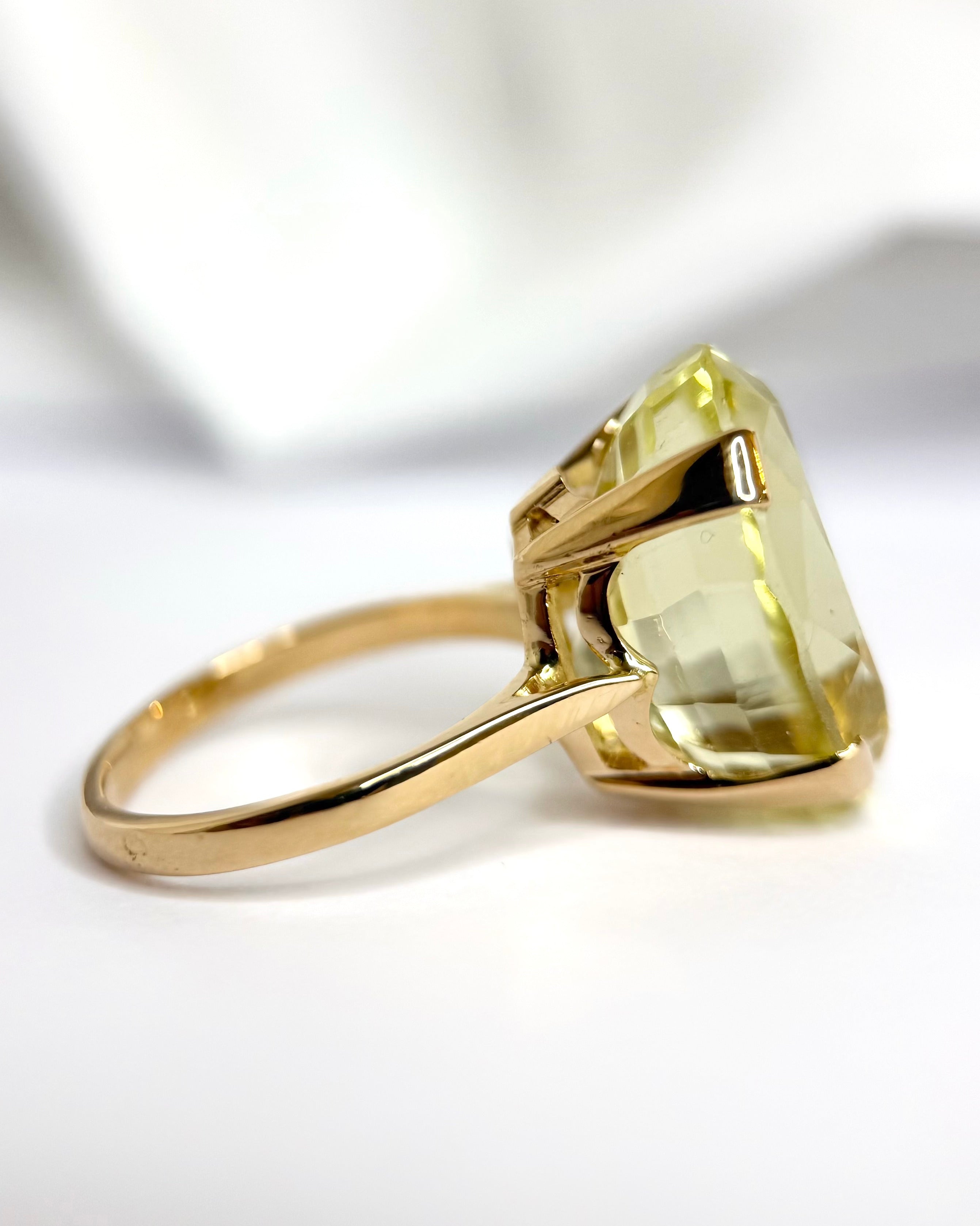 “Lemon Quartz Cocktail Ring, 12.24 carats, 5.81 g, ‘Sandy’”
