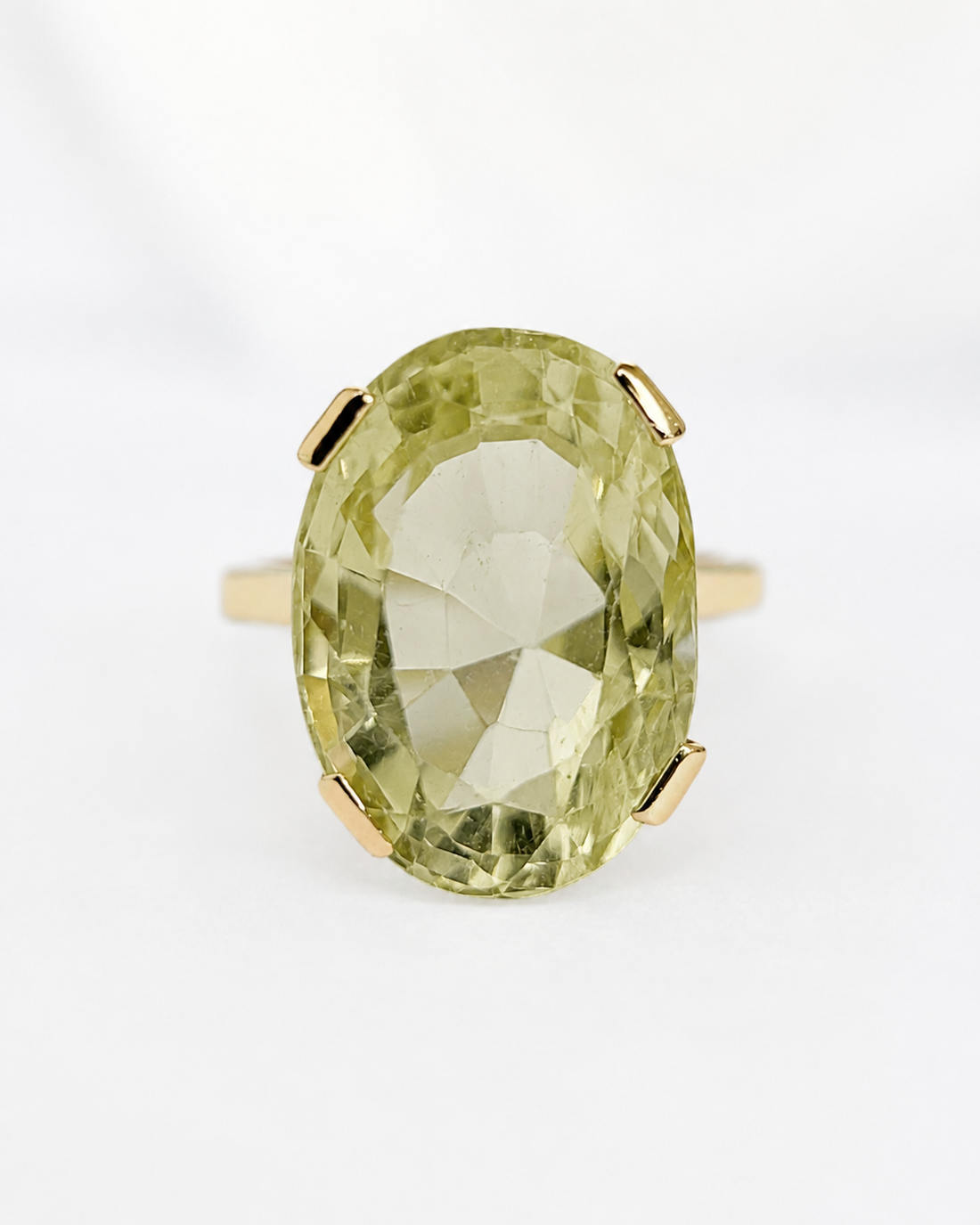 Bague Cocktail Quartz Lemon 12.24 carats 5,81g "Sandy"