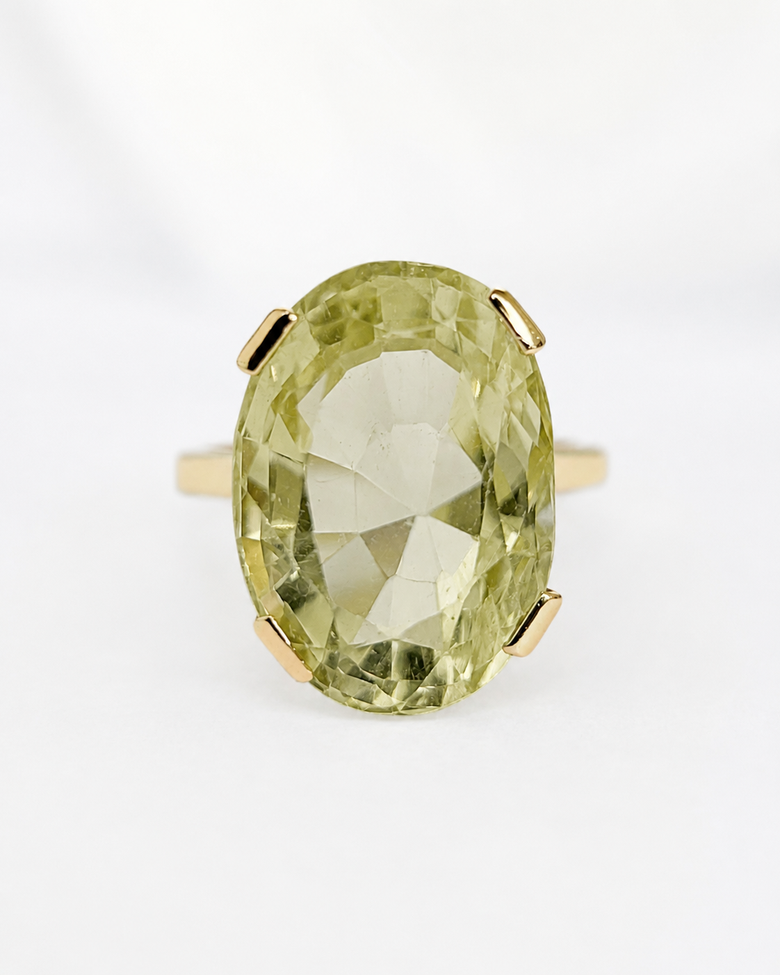 “Lemon Quartz Cocktail Ring, 12.24 carats, 5.81 g, ‘Sandy’”