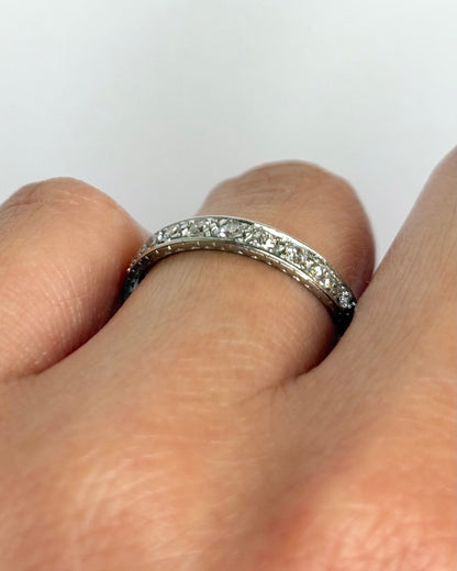 Art Deco Diamond Half-Alliance "Prunelle"