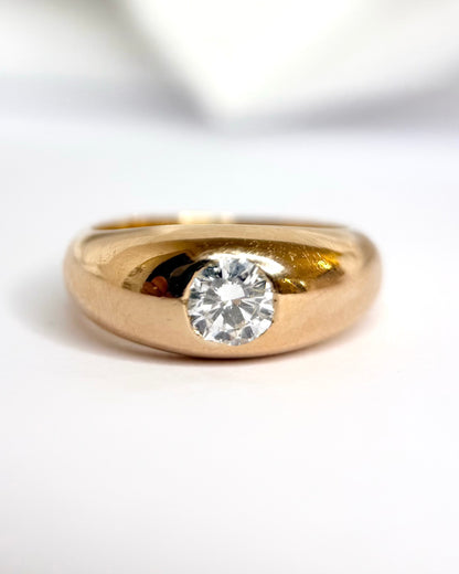 Alianza de diamantes de 0,45 quilates, 5,42 g, «Coralie»