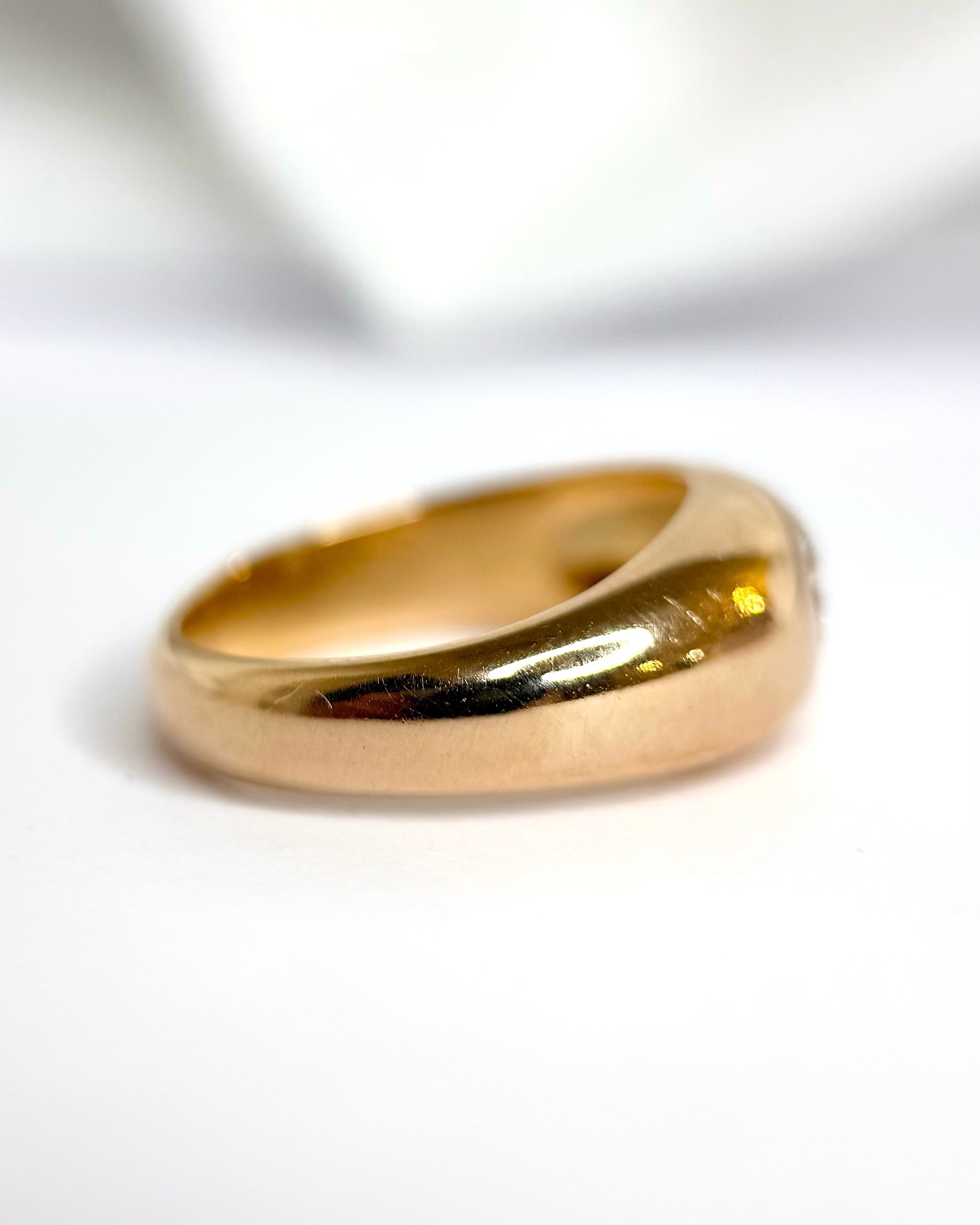 Alianza de diamantes de 0,45 quilates, 5,42 g, «Coralie»
