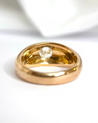 Alianza de diamantes de 0,45 quilates, 5,42 g, «Coralie»