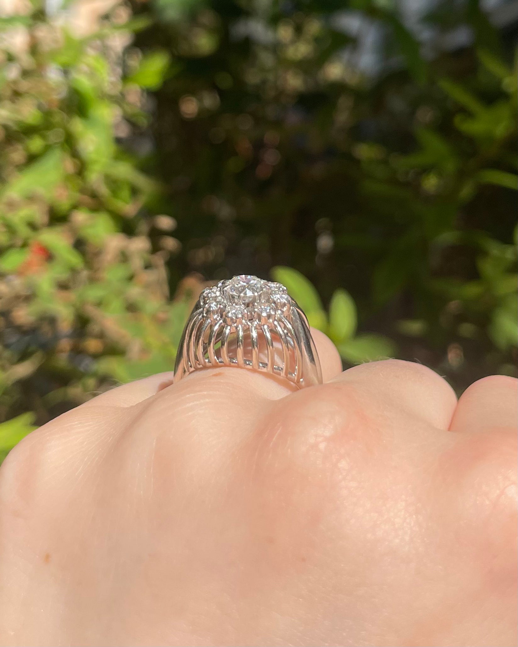 Bague Dôme Diamants 1.05 carat "Estelle" - Elliade Paris