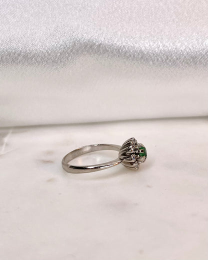 Bague Marguerite Émeraude et Diamants “Isolde”