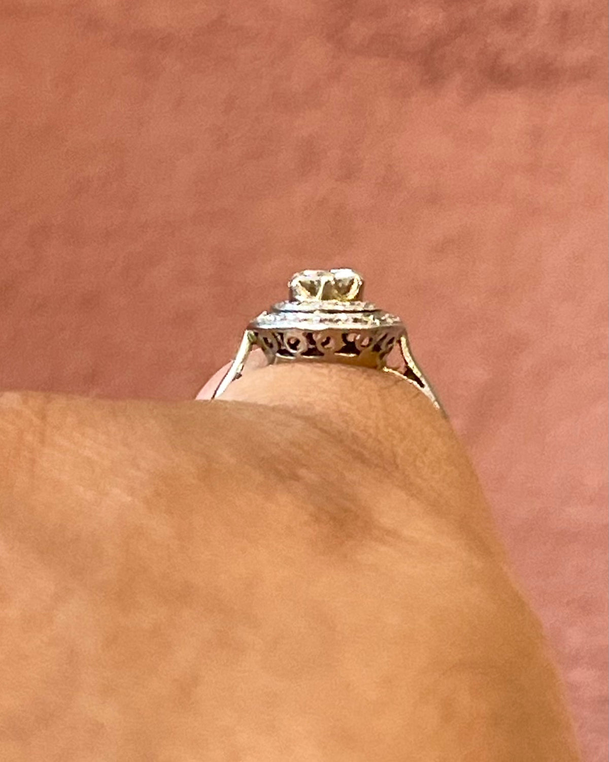 Bague Art-Déco Diamants 0.44 carat "Léna"