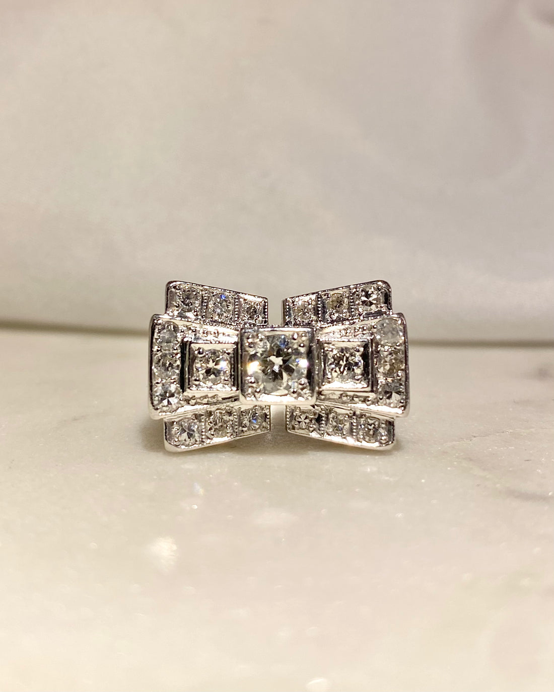 Bague Tank Diamants 1 carat &quot;Dalby&quot;