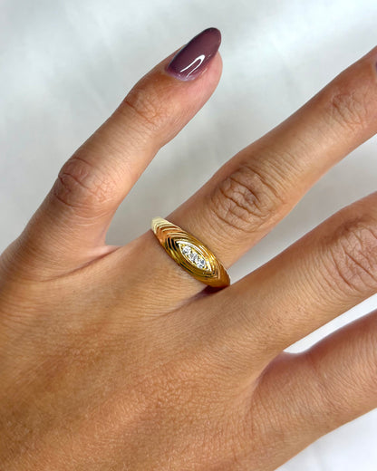 Bague Jonc Diamants &quot;Ema&quot;