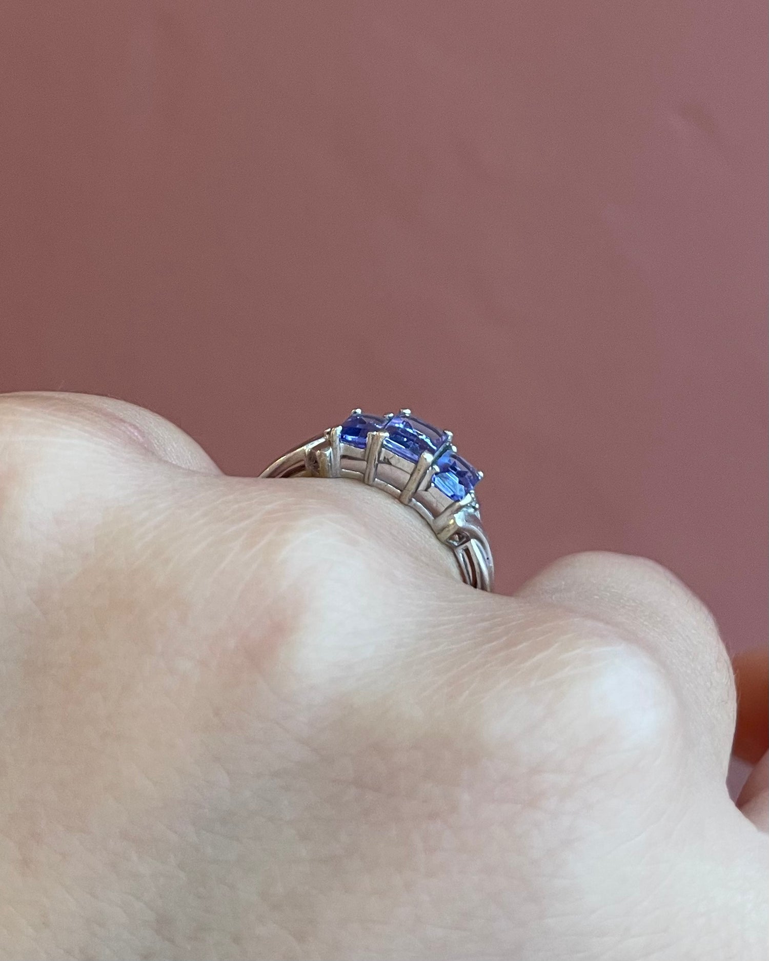 Bague Trilogie Tanzanites 1.37 carat &quot;Enza&quot;