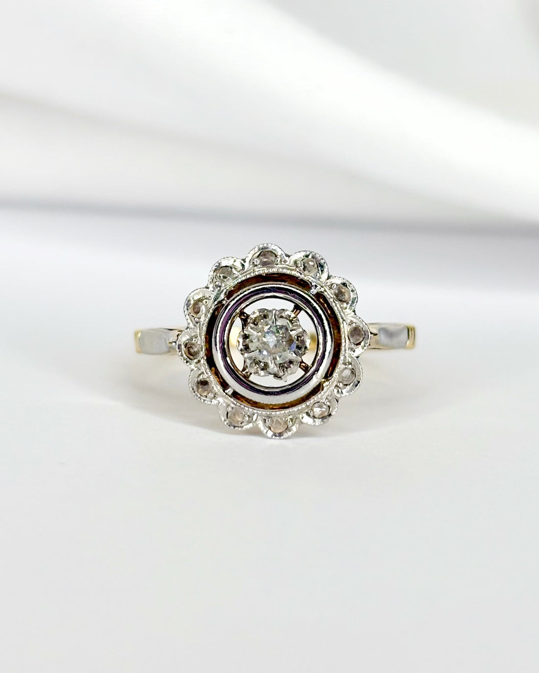 Bague Art Déco Diamants "Eudoxie"