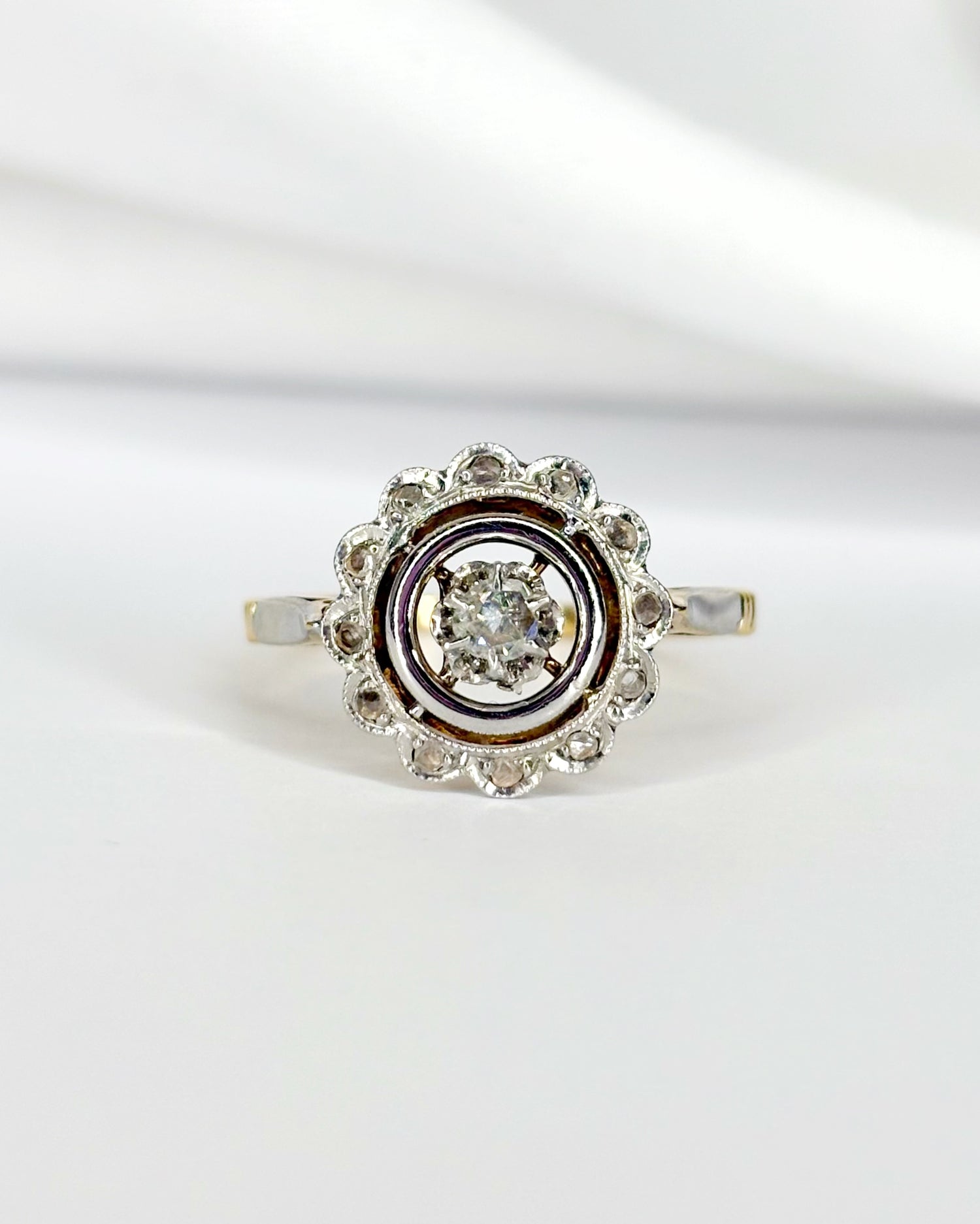 Bague Art Déco Diamants "Eudoxie"