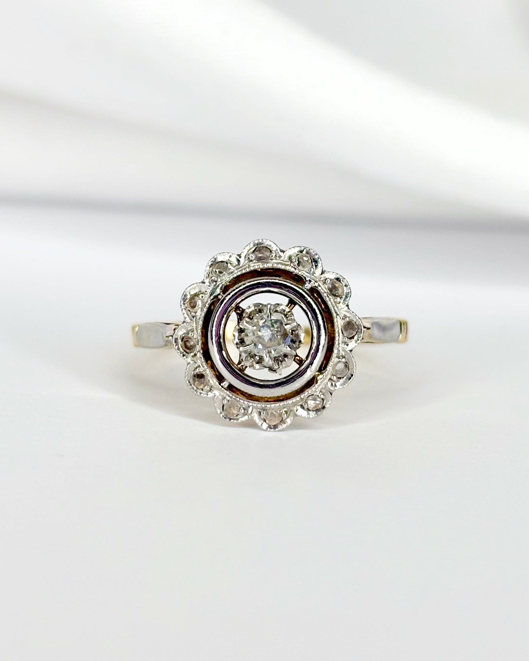 Bague Art Déco Diamants "Eudoxie"