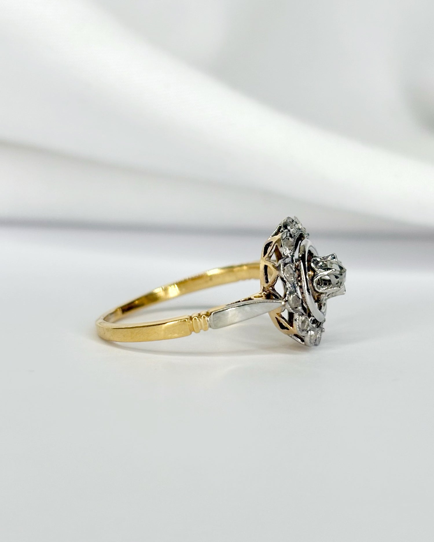 Bague Art Déco Diamants "Eudoxie"