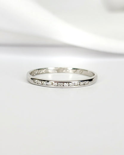 Bague Demi-Alliance Diamants "Nour"