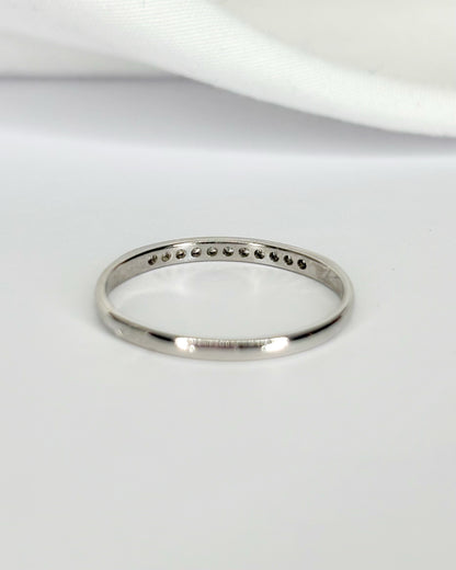 Bague Demi-Alliance Diamants "Nour"