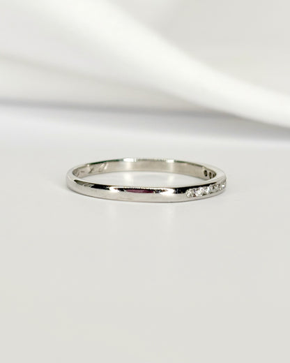 Bague Demi-Alliance Diamants "Nour"