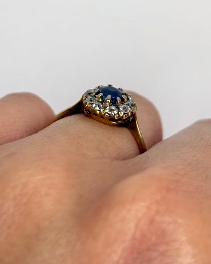 Anillo Marguerite Zafiro y 9 Diamantes &quot;Mélissa&quot;