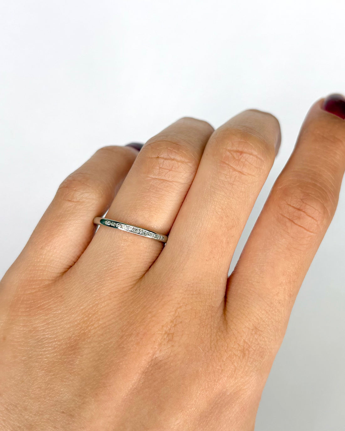 Bague Demi-Alliance Diamants "Nour"