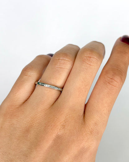 Bague Demi-Alliance Diamants "Nour"