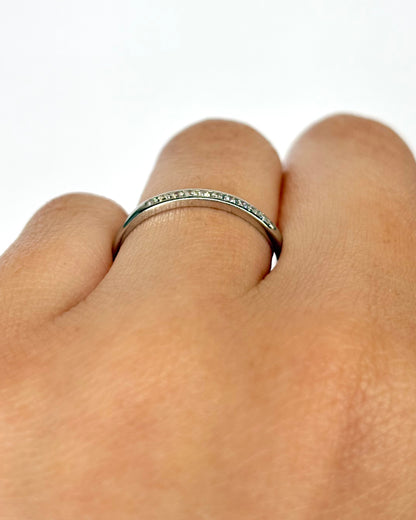 Bague Demi-Alliance Diamants "Nour"