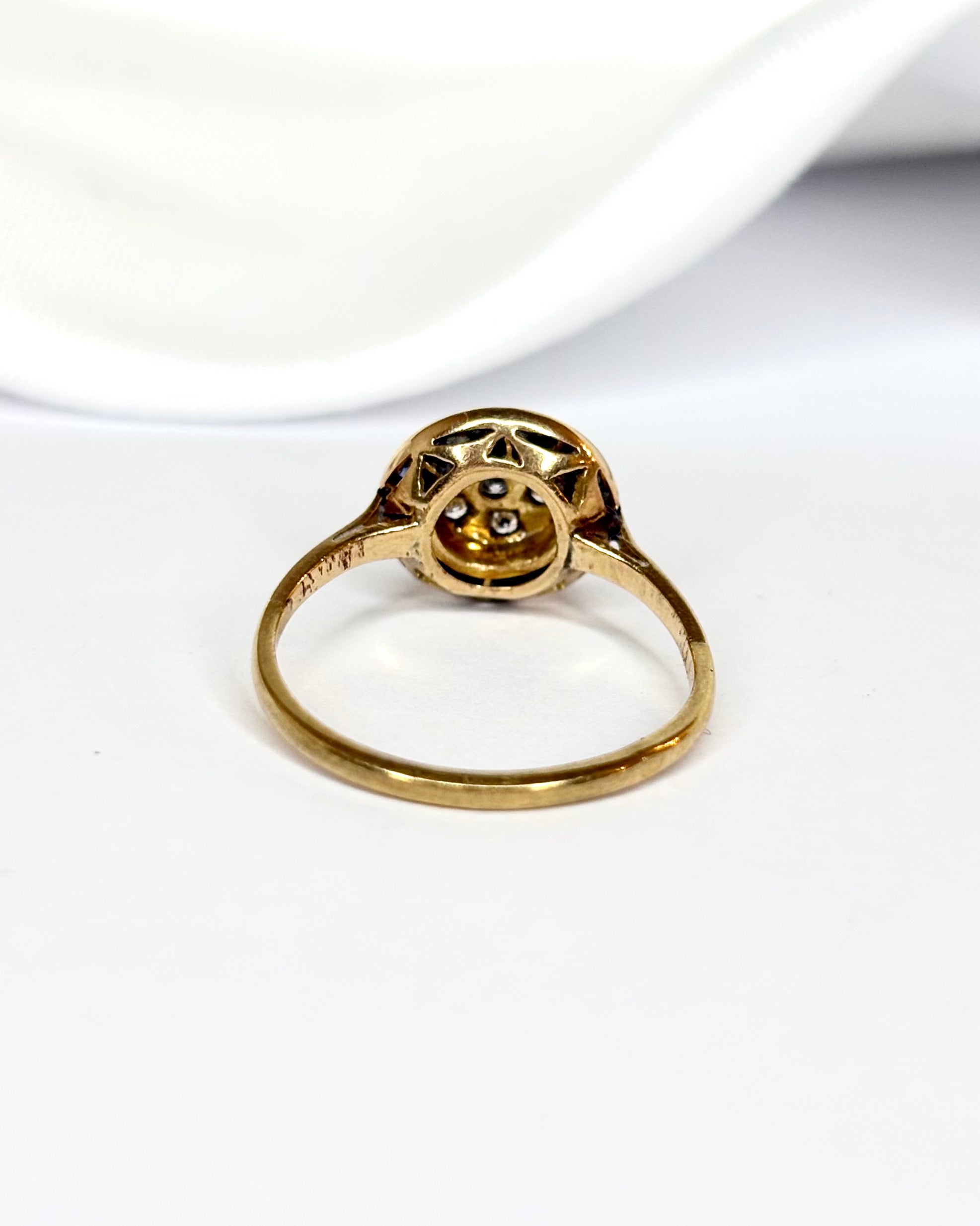 Bague Art Déco Saphirs &amp; Diamants "Lison" - Elliade Paris