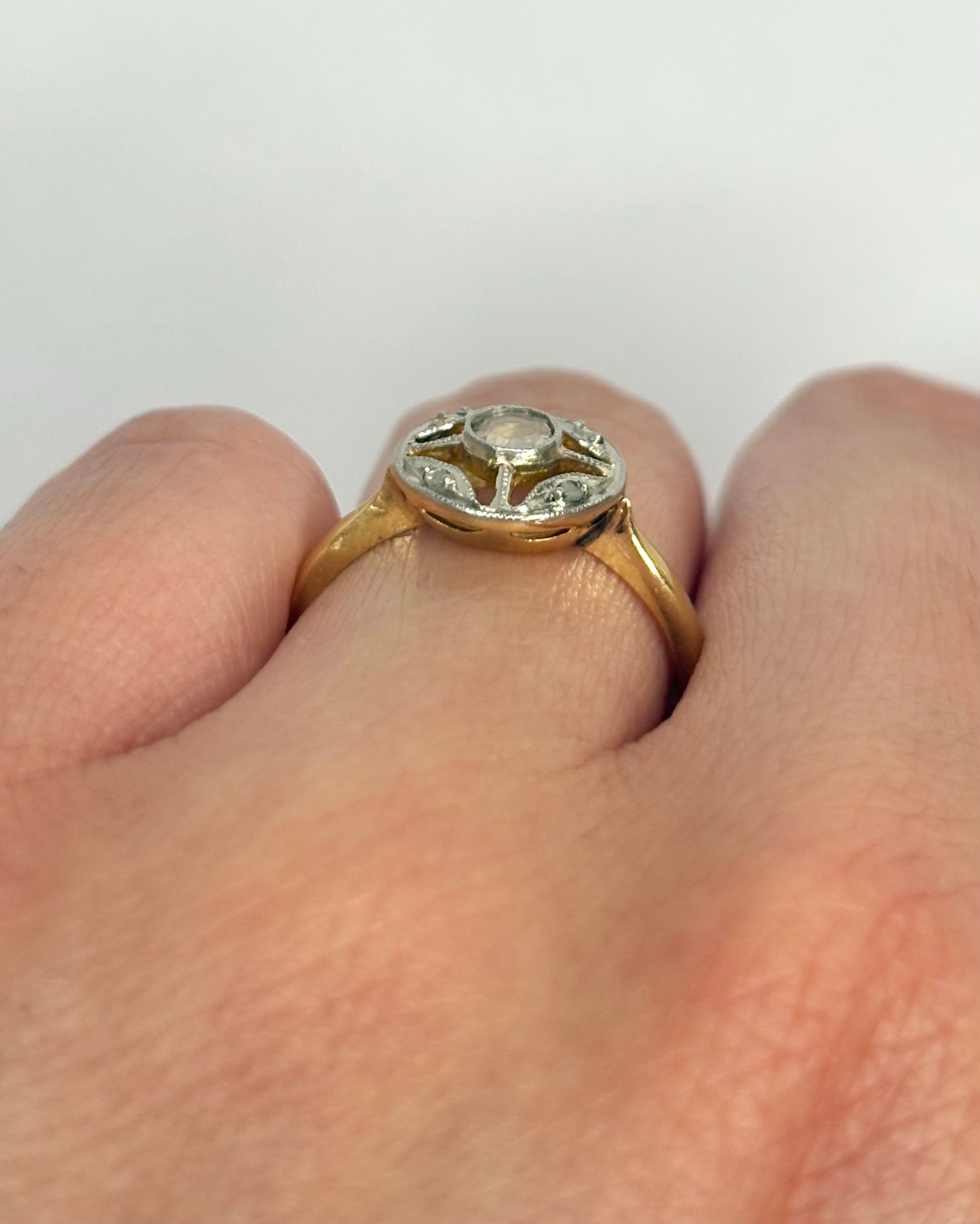 Bague Art Déco Diamants "Daphné" - Elliade Paris