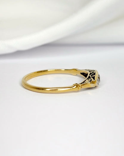 Bague Art-Déco Rivière Diamants "Louisa"