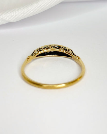 Bague Art-Déco Rivière Diamants "Louisa"
