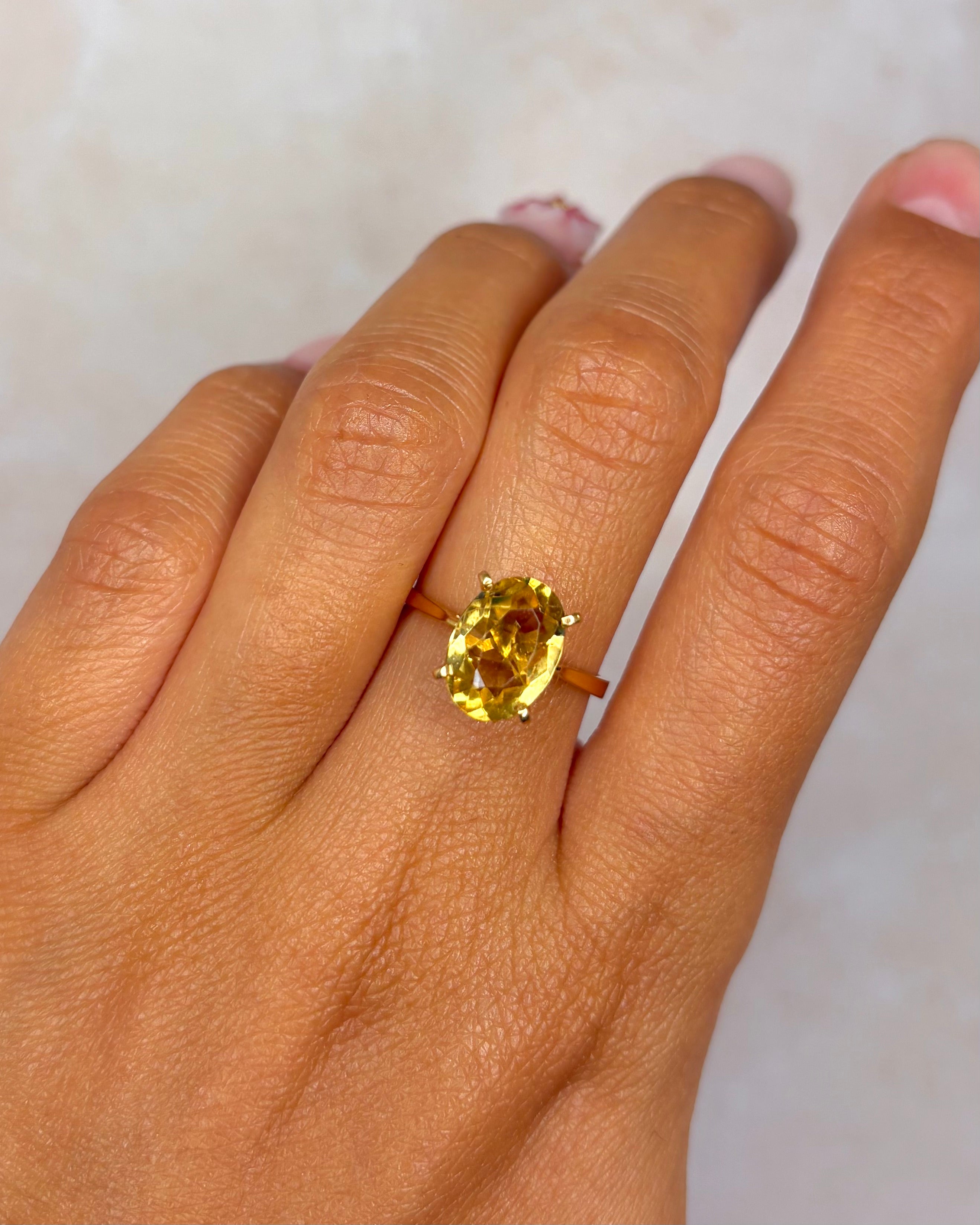 Bague Cocktail Citrine 2.30 carats "Amélia"