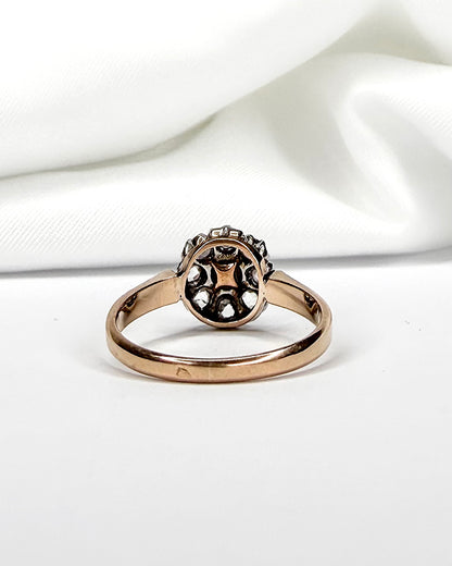 Bague Marguerite Art Déco Diamants &amp; Perle "Elsa" - Elliade Paris