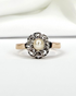 Bague Marguerite Art Déco Diamants & Perle "Elsa" - Elliade Paris