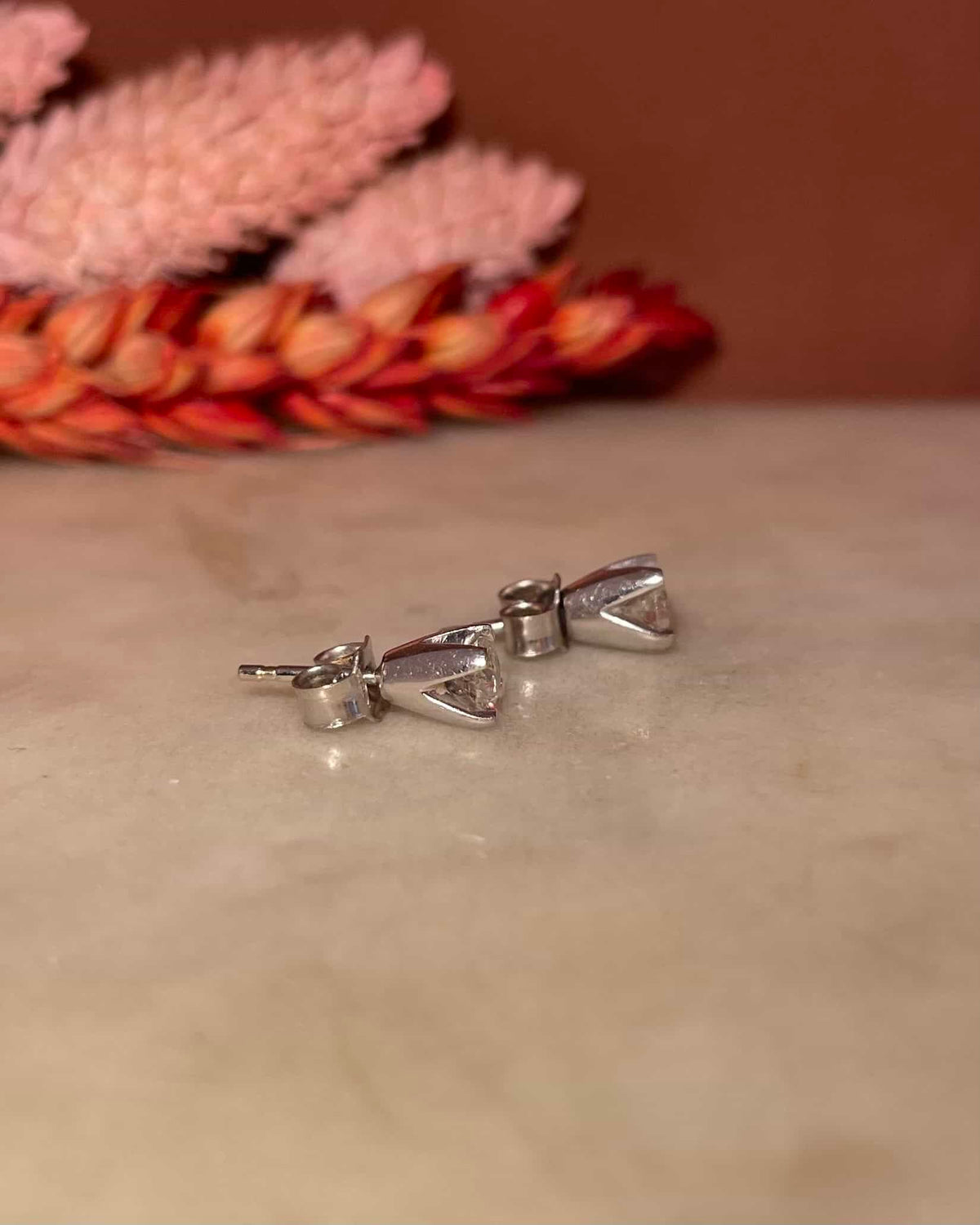 Pendientes vintage de diamantes de 0,40 quilates "Margo"