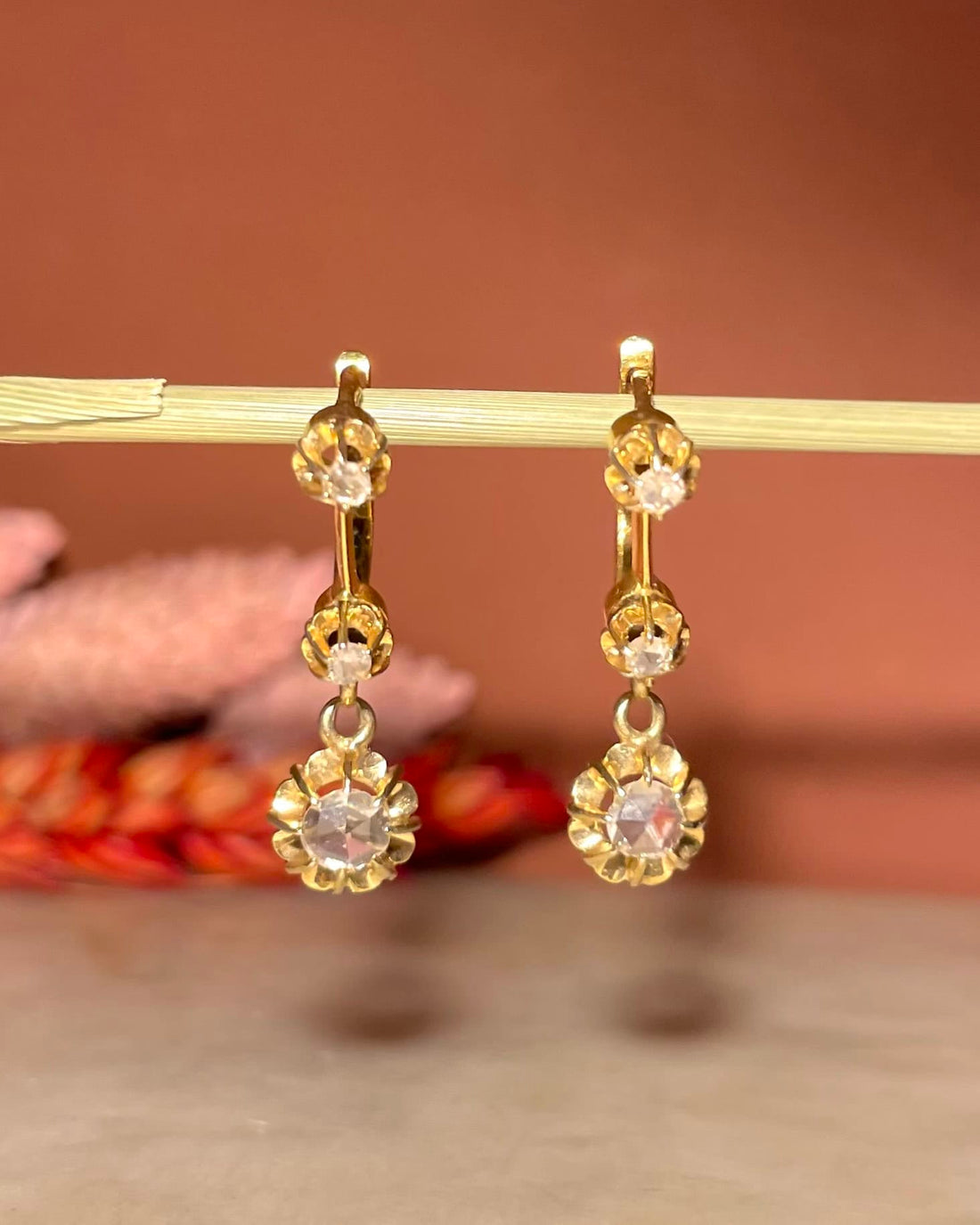 Dormeuses Diamants Vintage &quot;Rebecca&quot;