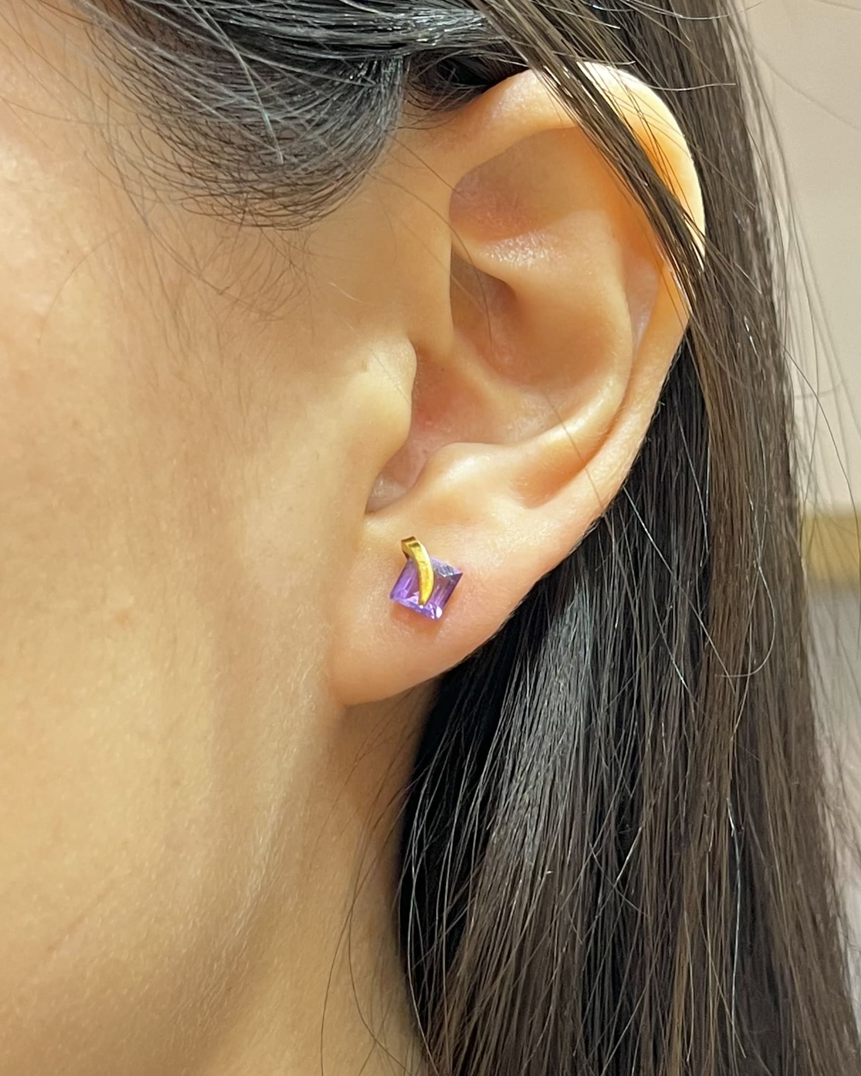 "Sohayla" Amethyst Earrings