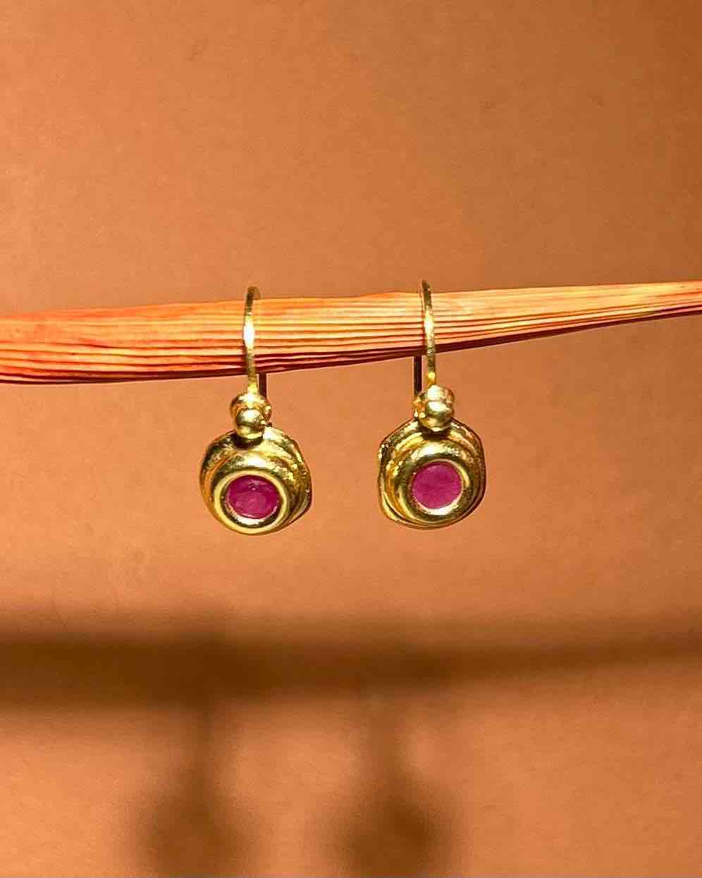 Dormeuses Vintage Rubis "June"