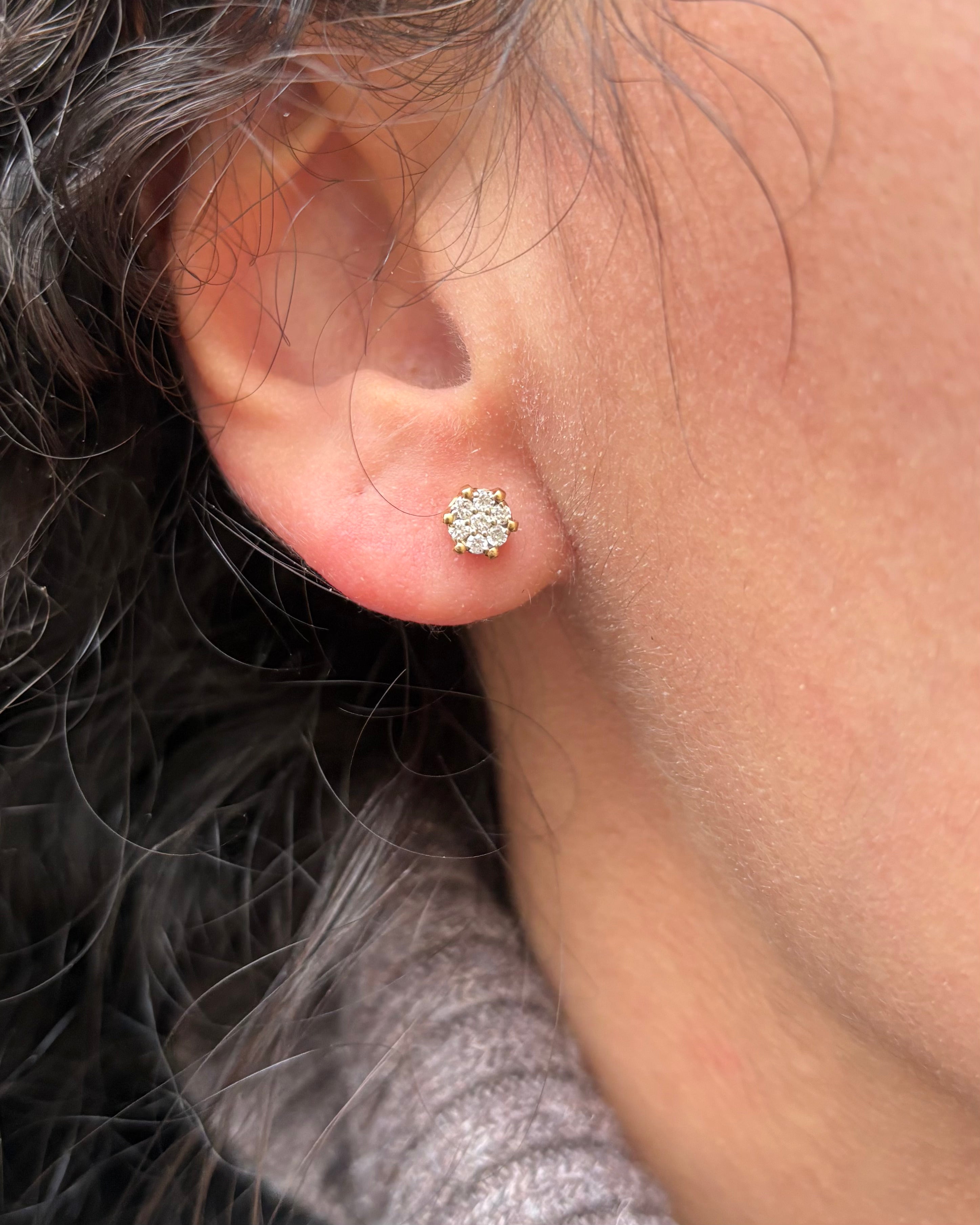 Marguerite Diamond Earrings "Léanne"