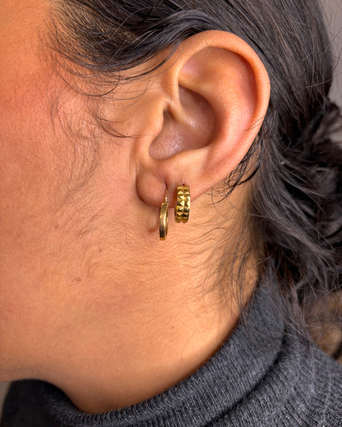 Créoles Or Jaune "Cora"