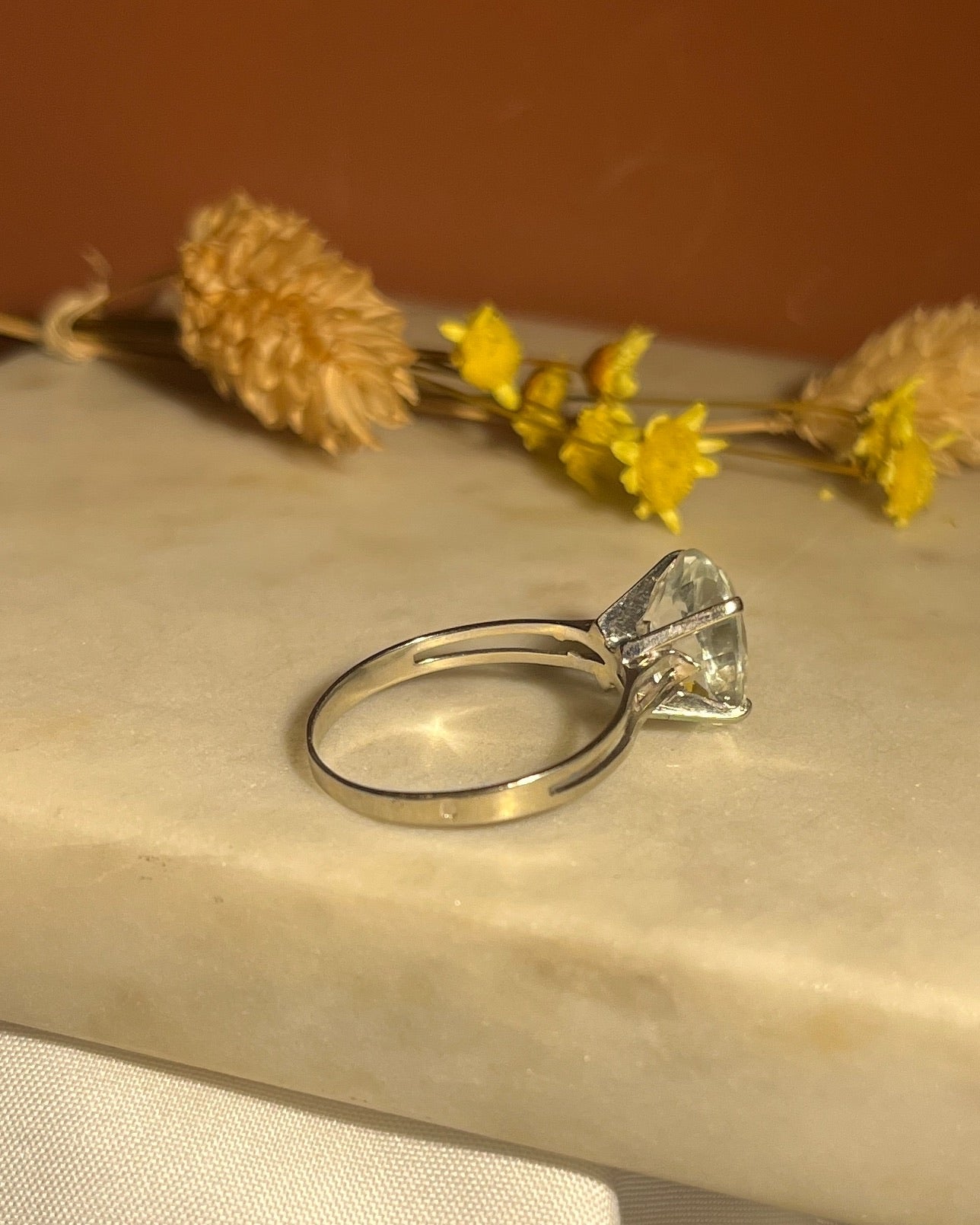 Bague Aigue-Marine vintage &quot;Zélina&quot;