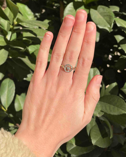 Bague Art-déco Diamant &quot;Carelle&quot;