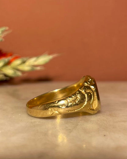 Chevalière Vintage Or 18 carats &quot;Emeth&quot;